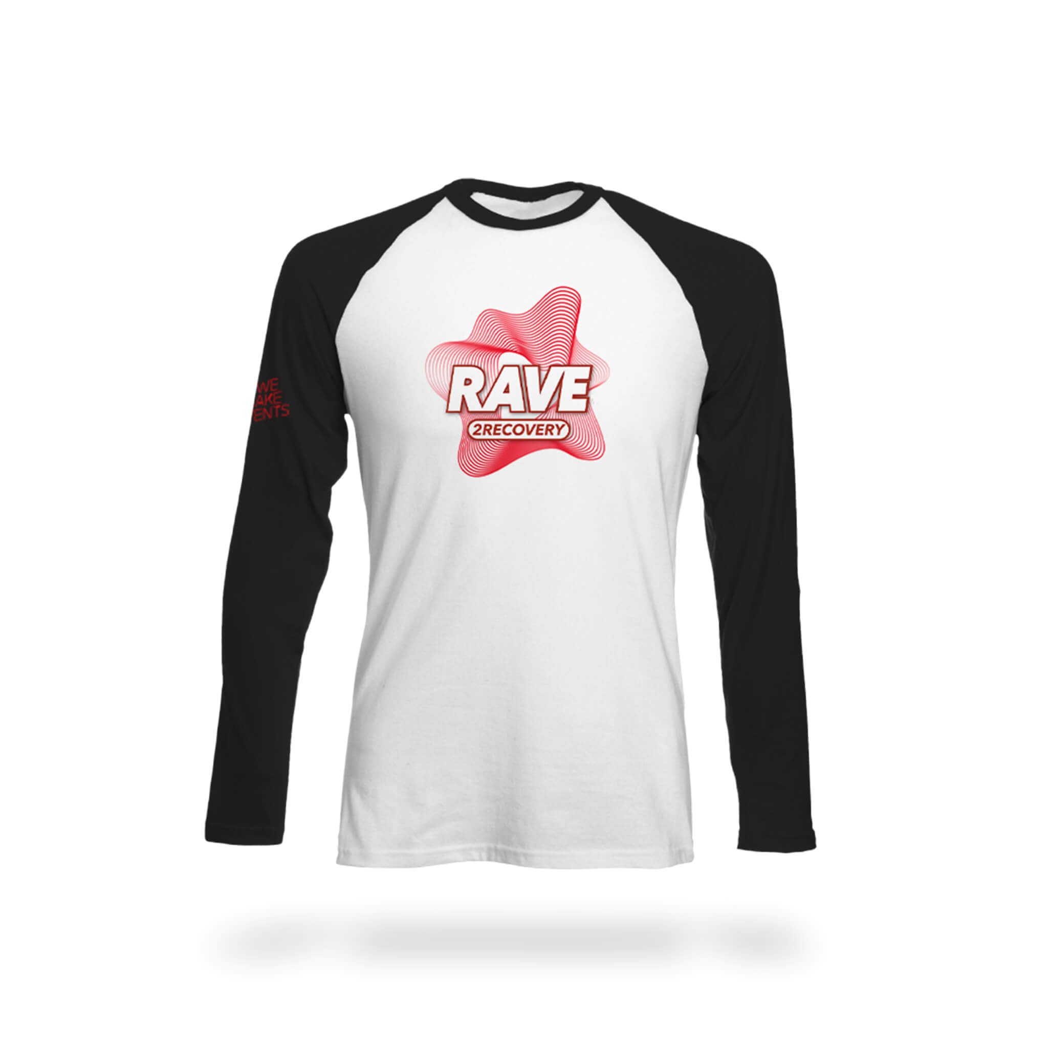 Rave 2 Recovery Logo Baseball T-Shirt We Make Events Store